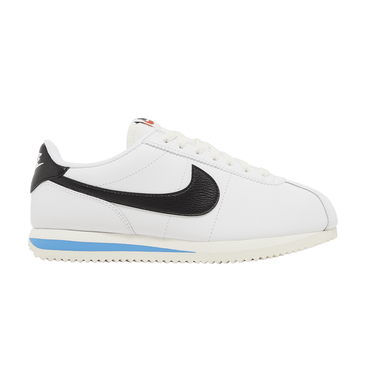 NIKE CORTEZ WHITE BLACK LIGHT PHOTO BLUE (WOMEN&