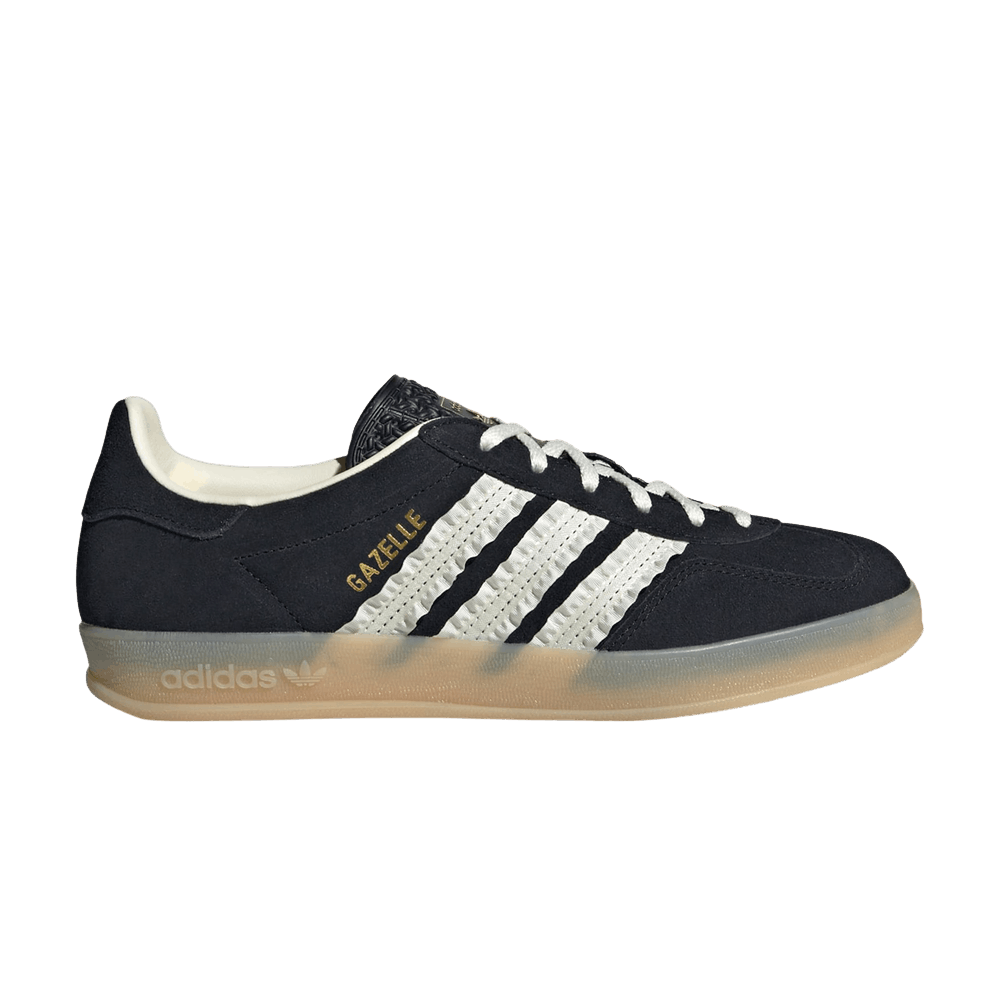 ADIDAS GAZELLE INDOOR CORE BLACK CREAM WHITE GUM (WOMEN&