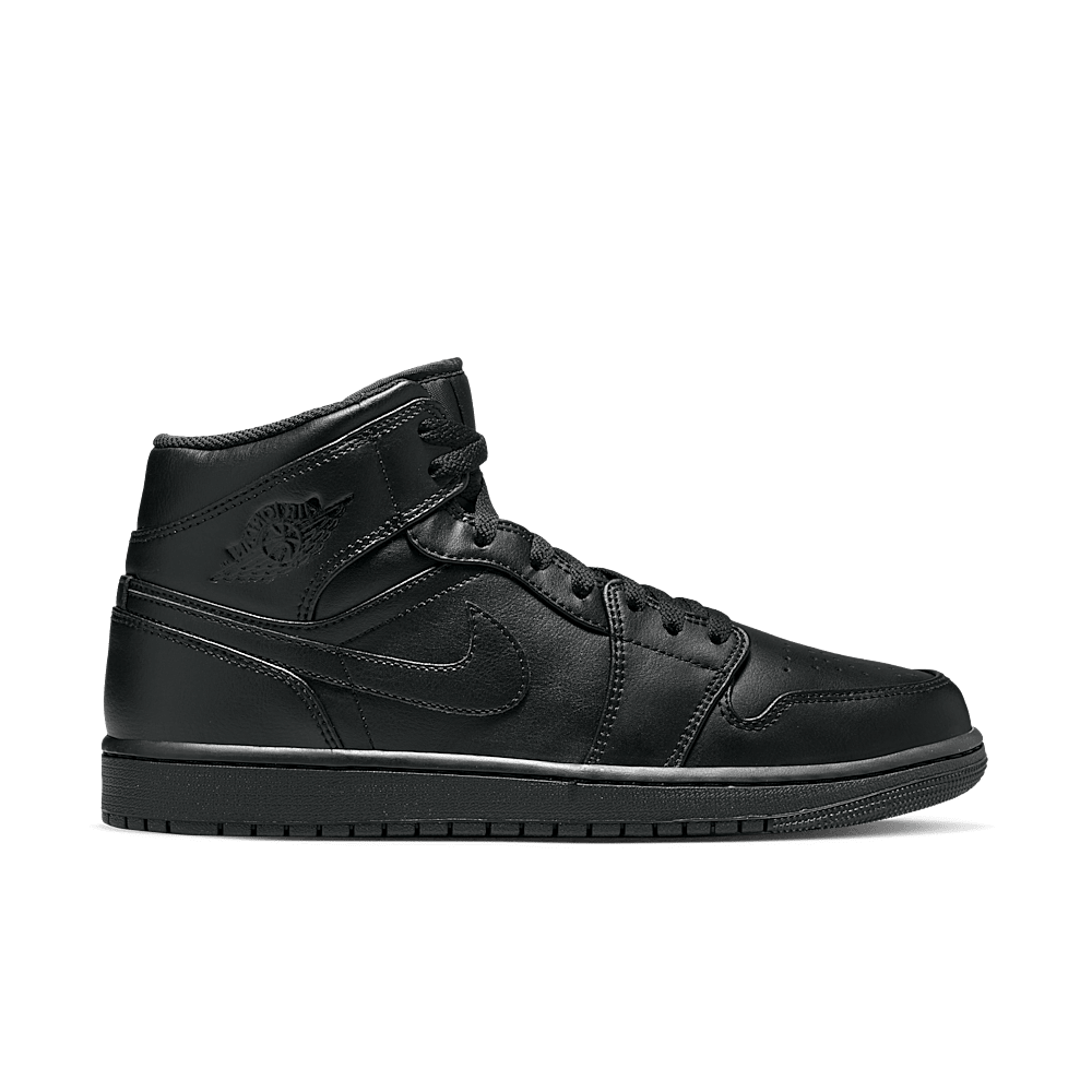 JORDAN 1 MID TRIPLE BLACK