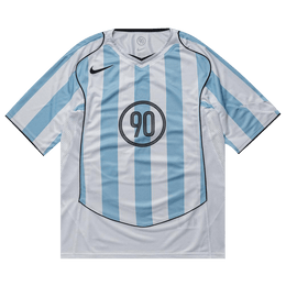NIKE T90 DRI-FIT SOCCER JERSEY 'PSYCHIC BLUE/WHITE/BLACK/BLACK'