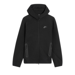 NIKE SPORTSWEAR TECH FLEECE WINDRUNNER FULL-ZIP HOODIE BLACK/BLACK