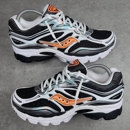 SAUCONY PROGRID OMNI 9 SPEED SHADES WHITE BLACK ORANGE