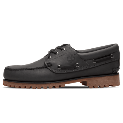 TIMBERLAND 3 EYE LUG BOAT SHOE 'DARK GREY NUBUCK'