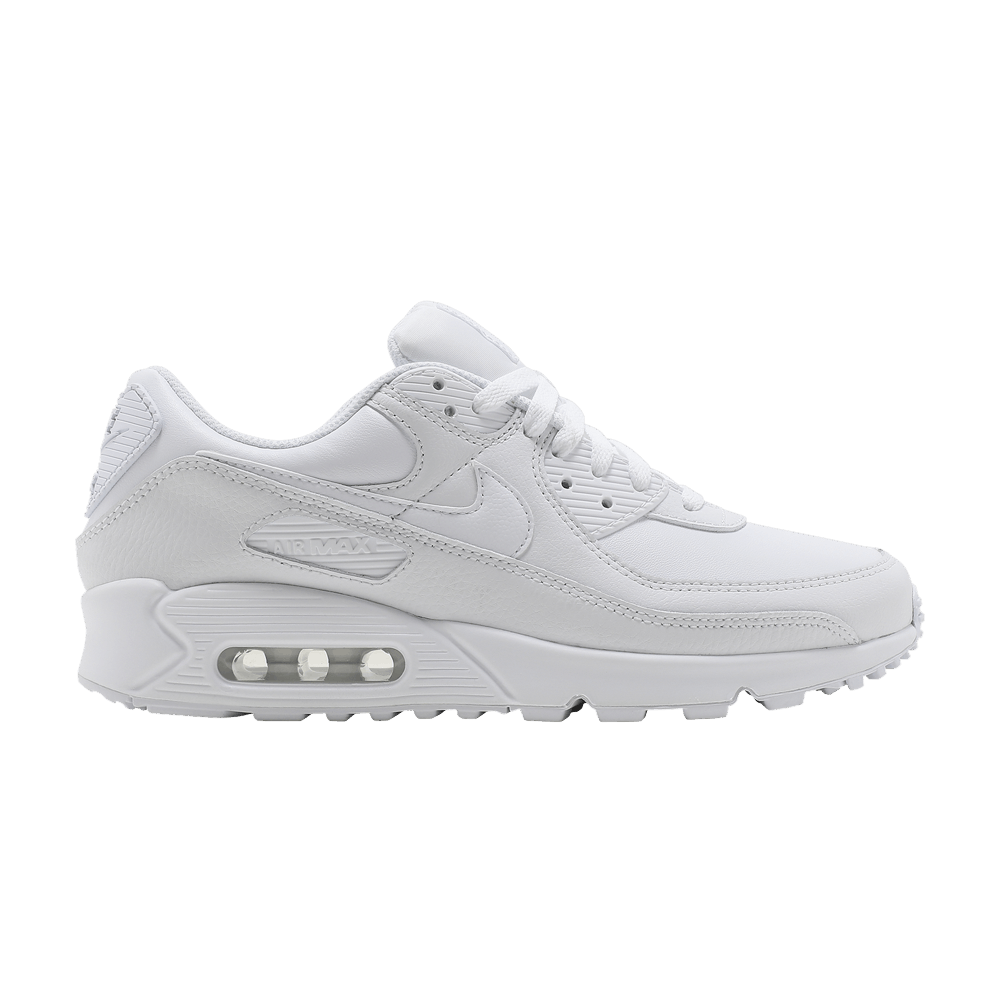 NIKE AIR MAX 90 LEATHER TRIPLE WHITE