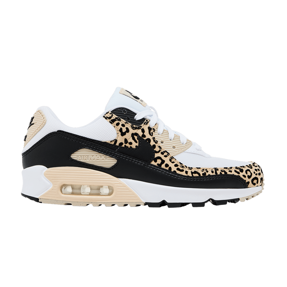 NIKE AIR MAX 90 LEOPARD SANDDRIFT BLACK (WOMEN&
