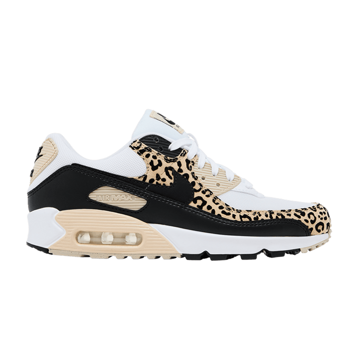 NIKE AIR MAX 90 LEOPARD SANDDRIFT BLACK (WOMEN&
