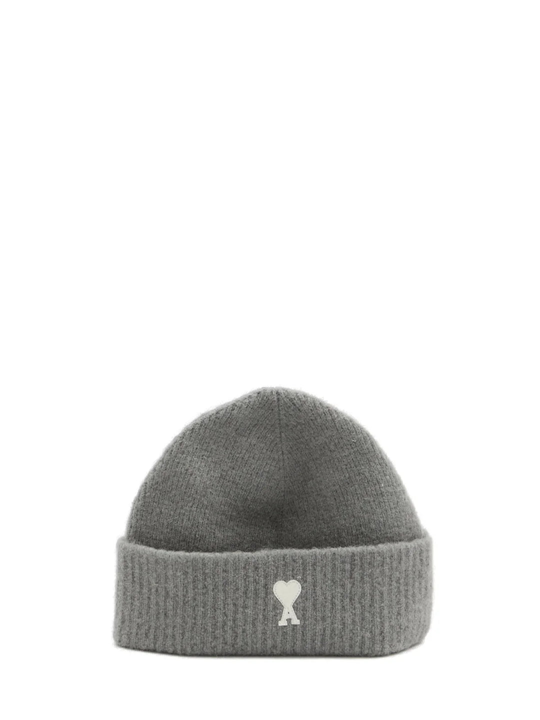 AMI PARIS CASHMERE BEANIE GREY