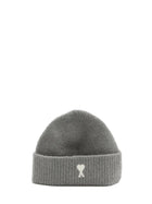 AMI PARIS CASHMERE BEANIE GREY