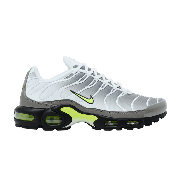 NIKE AIR MAX PLUS WHITE PEARL GREY NEON