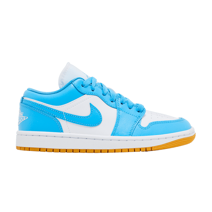 JORDAN 1 LOW WHITE GUM LIGHT BROWN DARK POWDER BLUE (WOMEN&