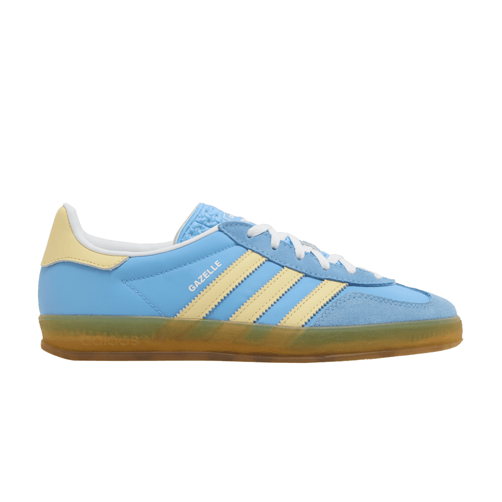 ADIDAS GAZELLE INDOOR SEMI BLUE BURST ALMOST YELLOW (WOMEN&