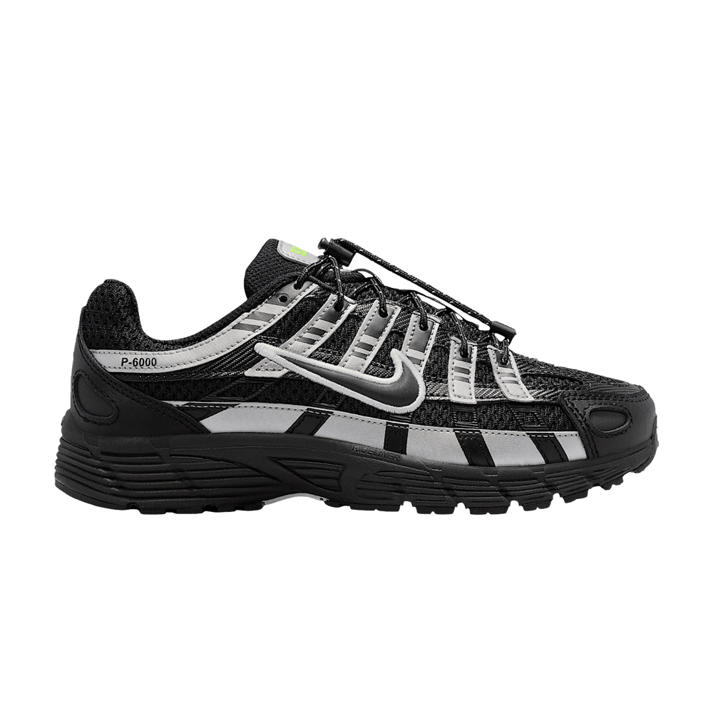 NIKE P-6000 BLACK METALLIC SILVER VOLT ICE (GS)