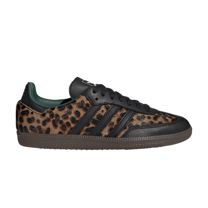 ADIDAS SAMBA OG BLACK GREEN LEOPARD (WOMEN&