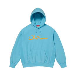 SUPREME ARABIC LOGO HOODED SWEATSHIRT 'BLUE'