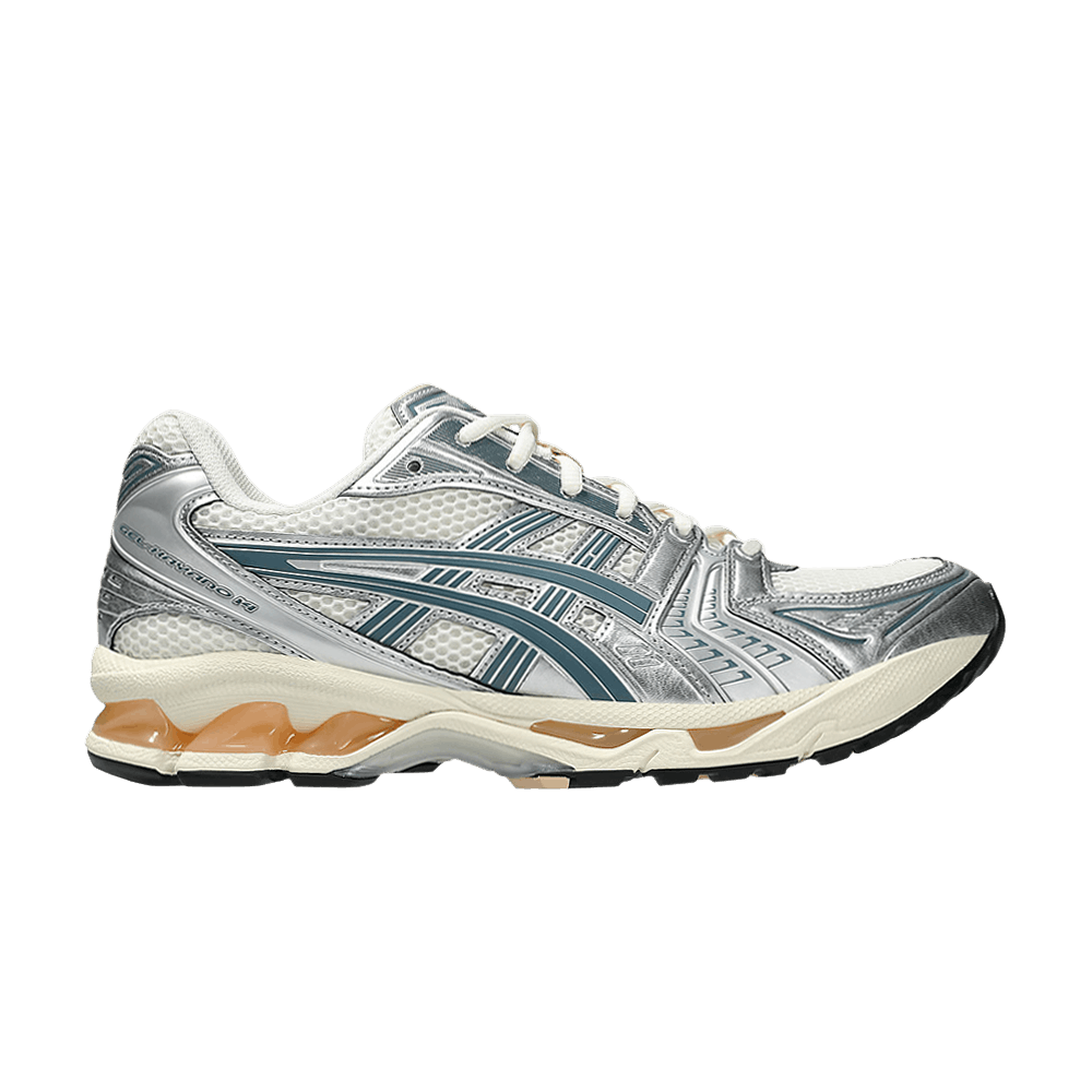 ASICS GEL-KAYANO 14 BIRCH PURE SILVER TEAL GOLD