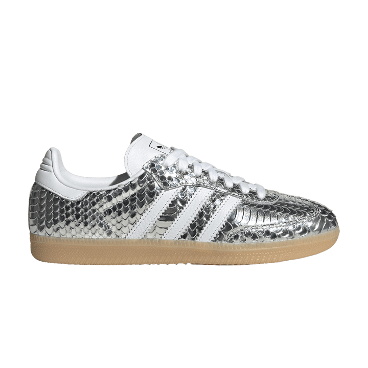 ADIDAS SAMBA PATENT SNAKESKIN SILVER METALLIC (WOMEN&