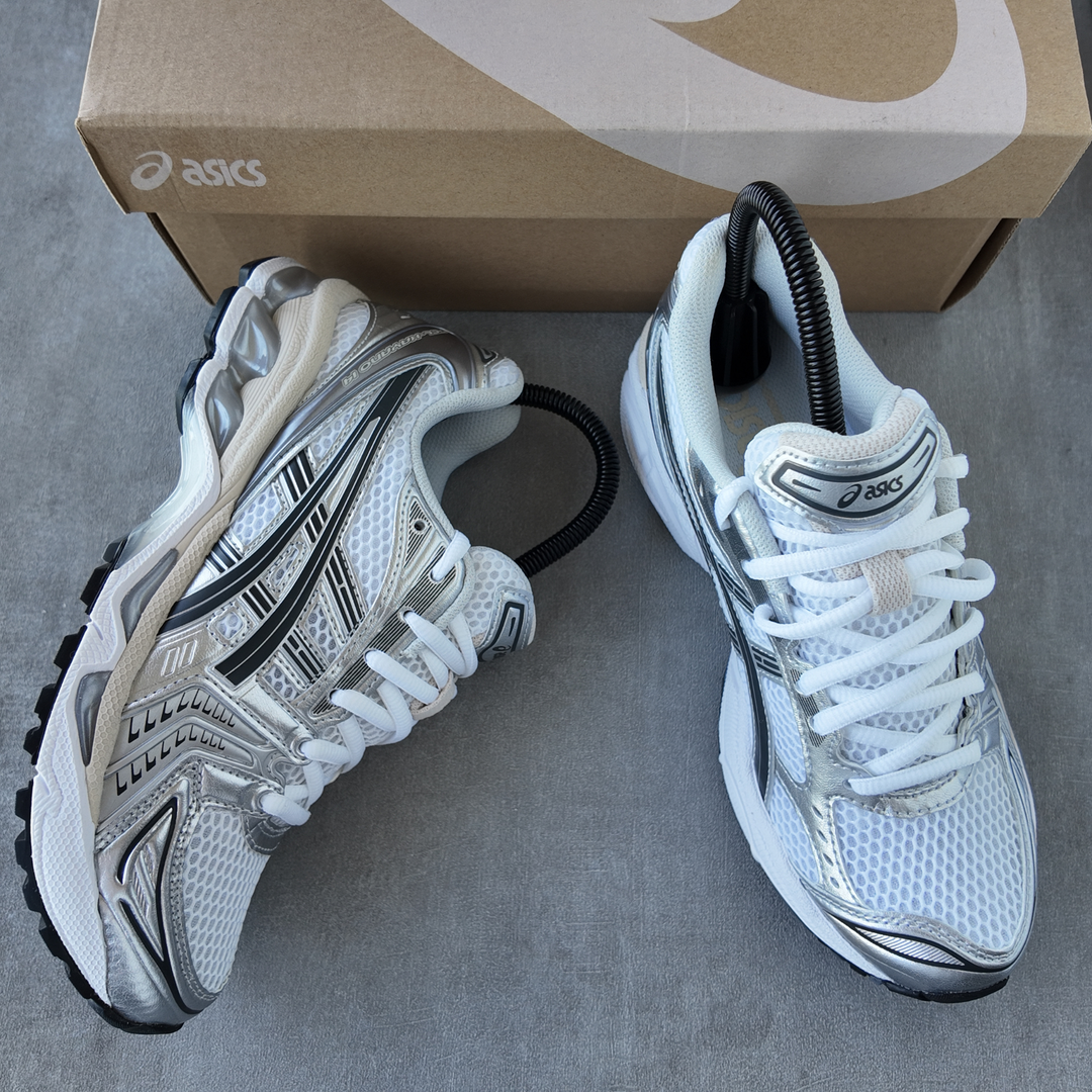 ASICS GEL-KAYANO 14 “WHITE GRAPHITE GREY” WOMEN&