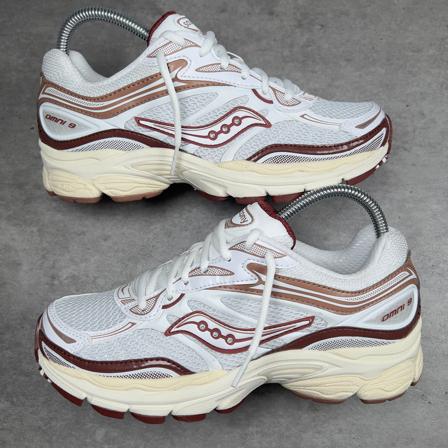 SAUCONY PROGRID OMNI 9 WOMEN'S WHITE CINNAMON