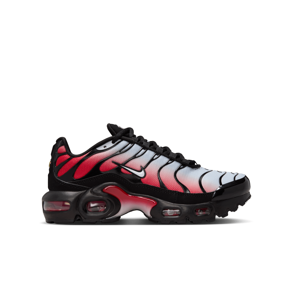 NIKE AIR MAX PLUS PURE PLATINUM UNIVERSITY RED (GS)