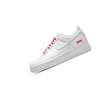 NIKE AIR FORCE 1 LOW SUPREME WHITE — Stock