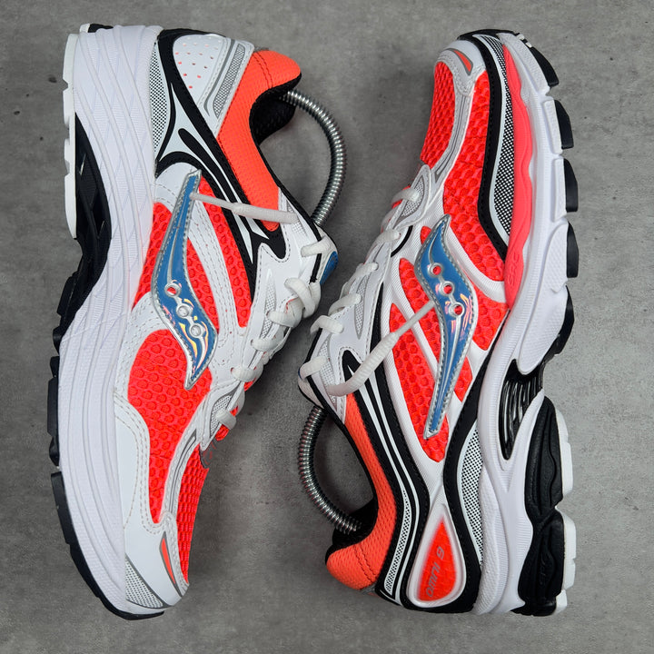 SAUCONY PROGRID OMNI 9 SPEED SHADES SILVER ORANGE