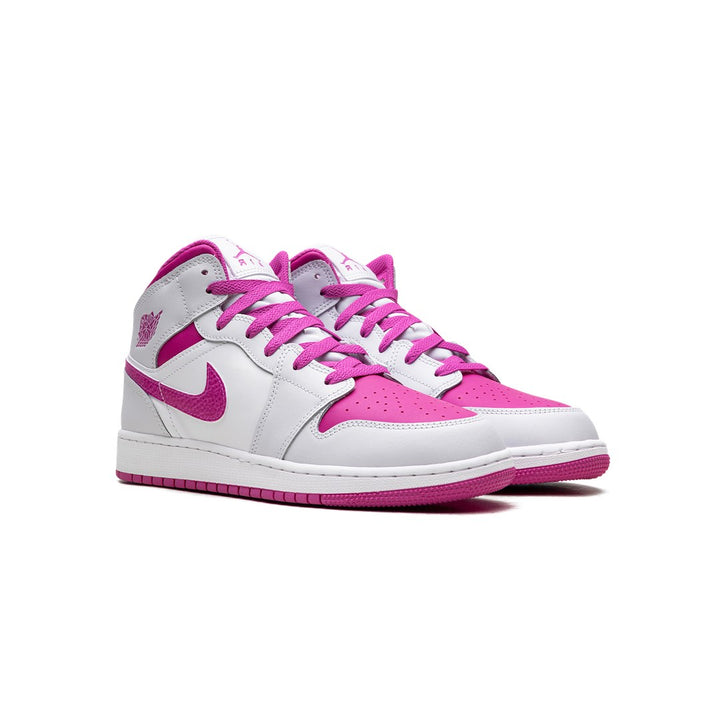 JORDAN 1 MID FIRE PINK (GS)