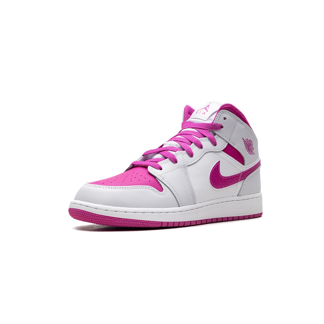 JORDAN 1 MID FIRE PINK (GS)