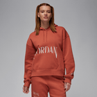 JORDAN BROOKLYN FLEECE WOMEN'S PULLOVER HOODIE DUSTY PEACH/SAIL