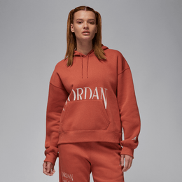 JORDAN BROOKLYN FLEECE WOMEN'S PULLOVER HOODIE DUSTY PEACH/SAIL