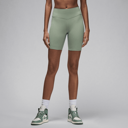 JORDAN SPORT WOMEN'S HIGH-WAISTED 7" BIKE SHORTS JADE SMOKE/WHITE