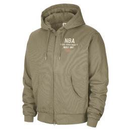TEAM 31 MEN'S NIKE NBA JACKET NEUTRAL OLIVE/HYPER CRIMSON/ANTIQUE BRASS/HYPER CRIMSON