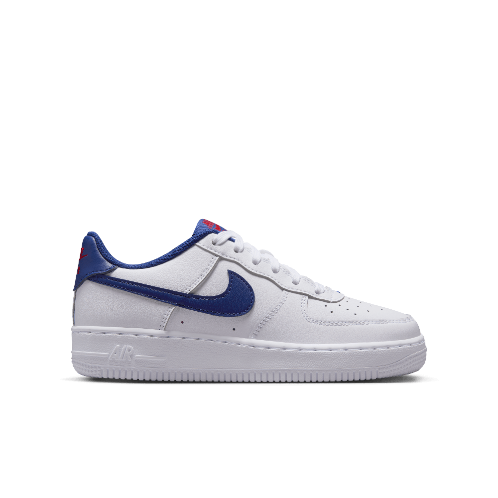 NIKE AIR FORCE 1 WHITE DEEP ROYAL BLUE GS