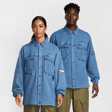 NIKE X NOCTA OPAL LILY PAD DENIM SHIRT BLUE DENIM