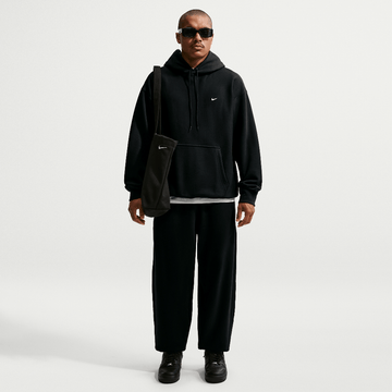 NIKE SOLO SWOOSH MEN'S PULLOVER HOODIE BLACK/BLACK/WHITE
