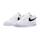 NIKE AIR FORCE 1 LOW '07 LV8 WHITE BLACK BRIGHT CRIMSON