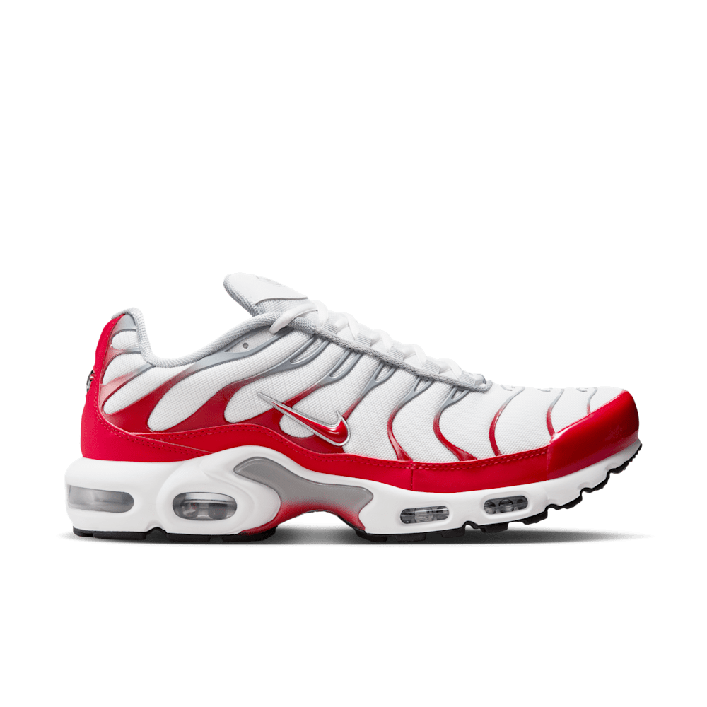 NIKE AIR MAX PLUS WHITE UNIVERSITY RED