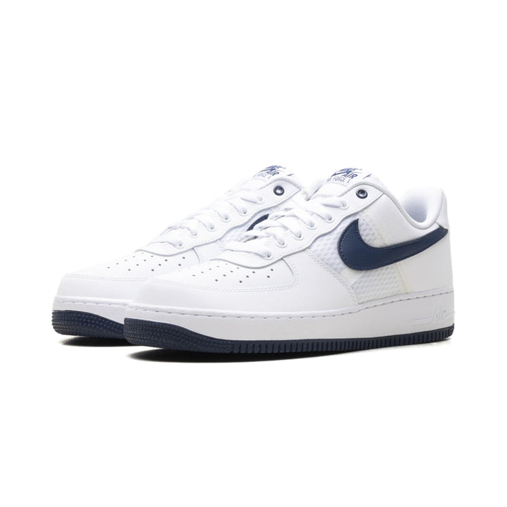 NIKE AIR FORCE 1 LOW SE NYLON SWOOSH WHITE BLACK