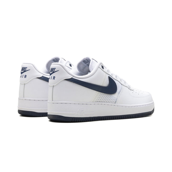 NIKE AIR FORCE 1 LOW SE NYLON SWOOSH WHITE BLACK