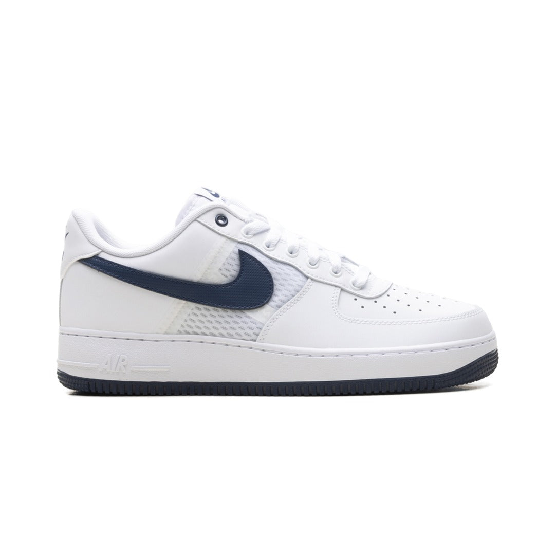 NIKE AIR FORCE 1 LOW SE NYLON SWOOSH WHITE BLACK