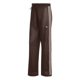 ADIDAS KNITTED CROCHET FIREBIRD TRACK PANTS AURORA COFFEE