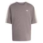 ADIDAS ADICOLOR 3-STRIPES OVERSIZED T-SHIRT CHARCOAL