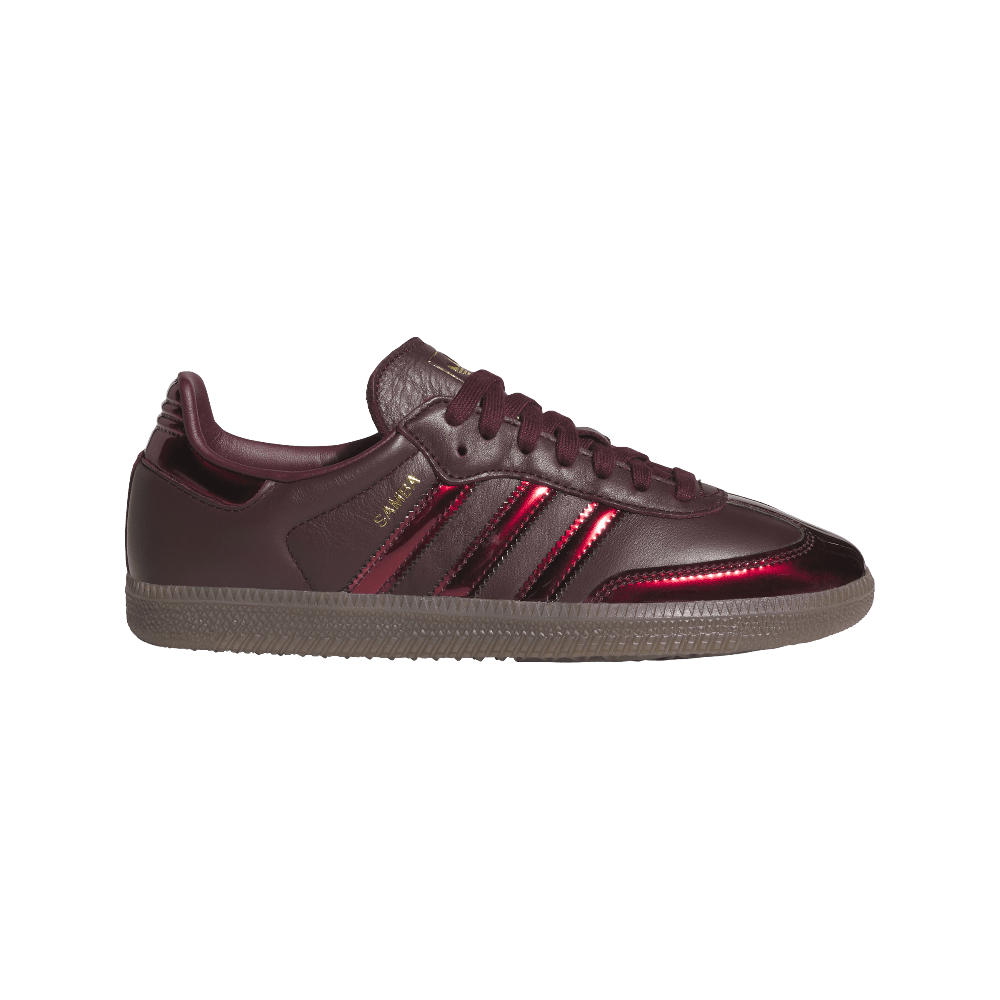 ADIDAS SAMBA OG MAROON GOLD METALLIC (WOMEN&