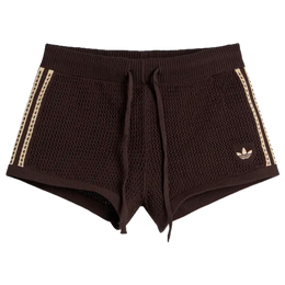 ADIDAS CROCHET SHORTS AURORA COFFEE MAGIC BEIGE