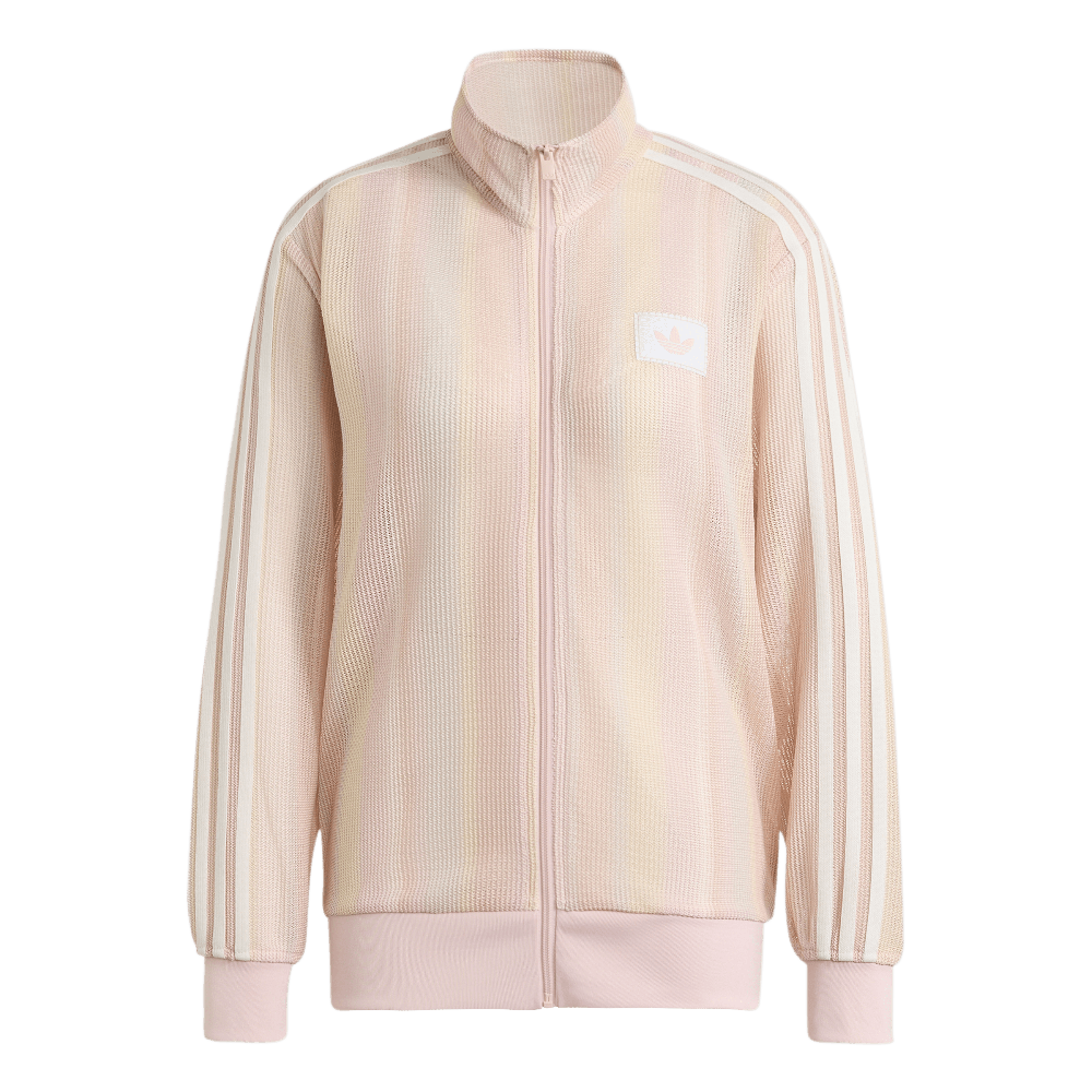 ADIDAS ORIGINALS SUMMER GLOW KNITTED FIREBIRD TRACK TOP PINK