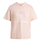 ADIDAS ORIGINALS SUMMER GLOW KNITTED OVERSIZED JERSEY PINK