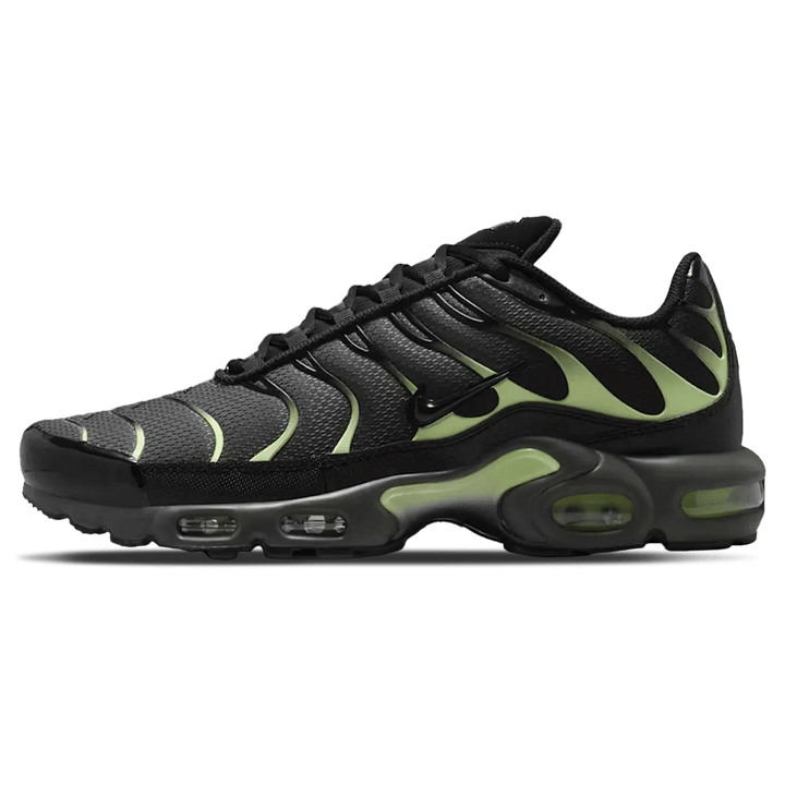 NIKE AIR MAX PLUS IRON GRAY LIGHT LIQUID LIME BLACK