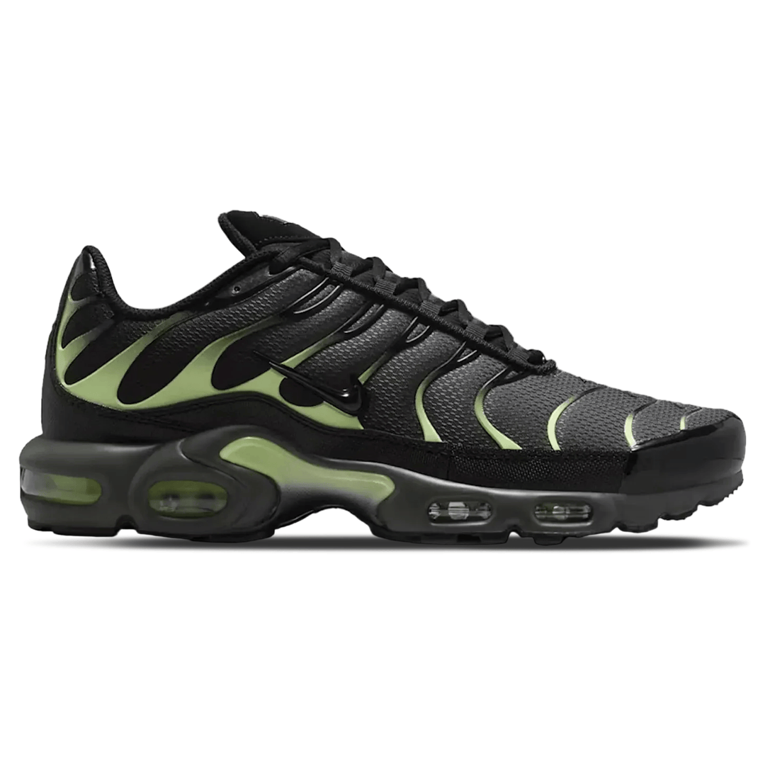 NIKE AIR MAX PLUS IRON GRAY LIGHT LIQUID LIME BLACK