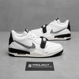 JORDAN LEGACY 312 LOW WHITE BLACK ELEPHANT SWOOSH