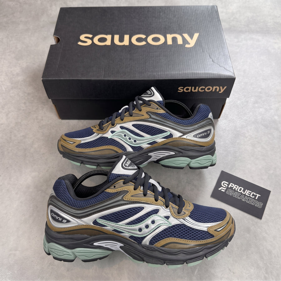 SAUCONY PROGRID OMNI 9 TMY BROWN NAVY