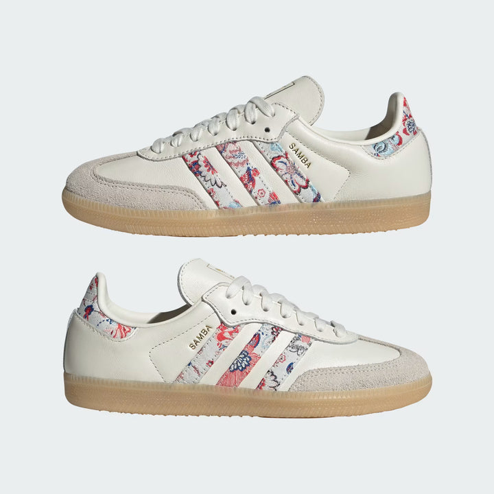 ADIDAS SAMBA OG LIBERTY LONDON TANA LAWN OFF WHITE WOMENS